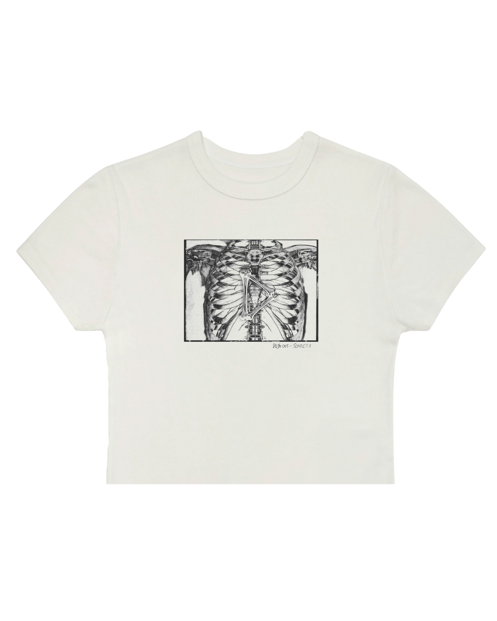 SCARLET II RIBCAGE BABY TEE